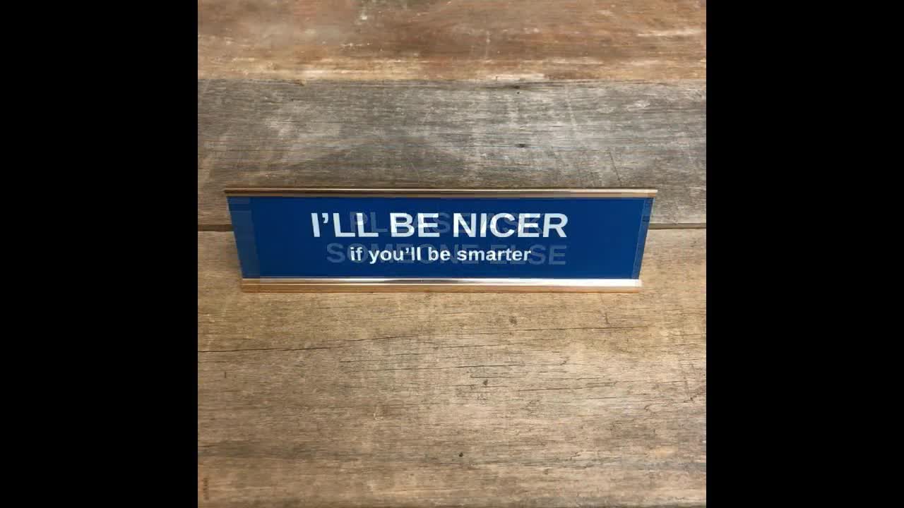 Custom Engraved Desk Sign: Funny Boss Gag Gift - Etsy